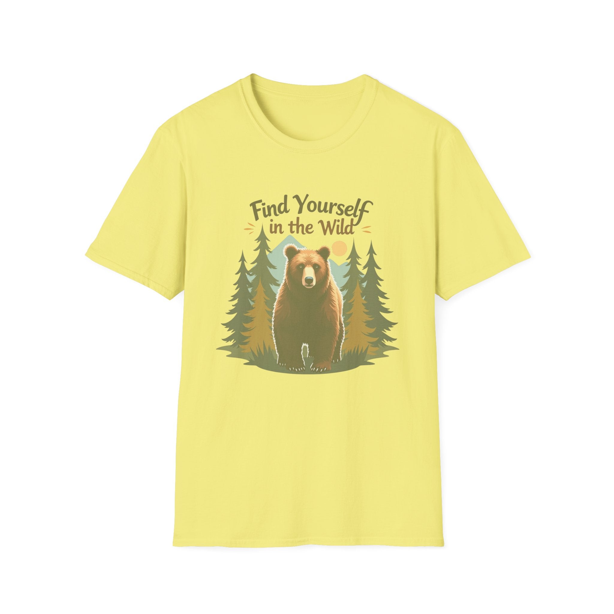 Find Yourself in the Wild | Grizzly Bear Adventure T-Shirt