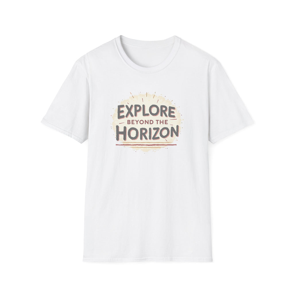 Explore Beyond the Horizon T-Shirt | Adventure Compass Graphic