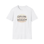 Explore Beyond the Horizon T-Shirt | Adventure Compass Graphic