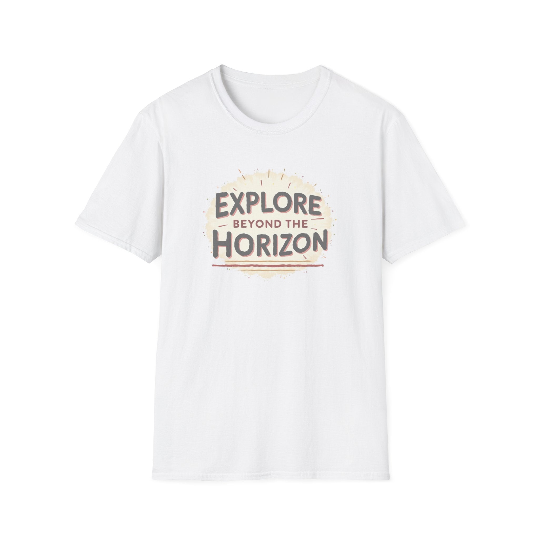 Explore Beyond the Horizon T-Shirt | Adventure Compass Graphic