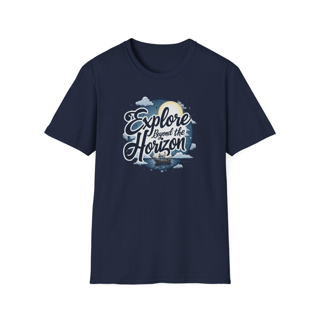 Explore Beyond the Horizon T-Shirt — Adventure Travel Graphic Tee