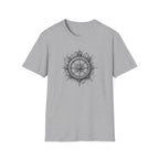 Compass Tattoo Style T-Shirt | Navigation Design
