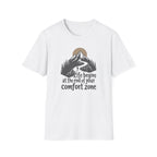 Life begins at the end of your comfort zone | Mountain adventure graphic T-Shirt