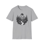 Mountain Landscape T-Shirt | Forest River Night Scene